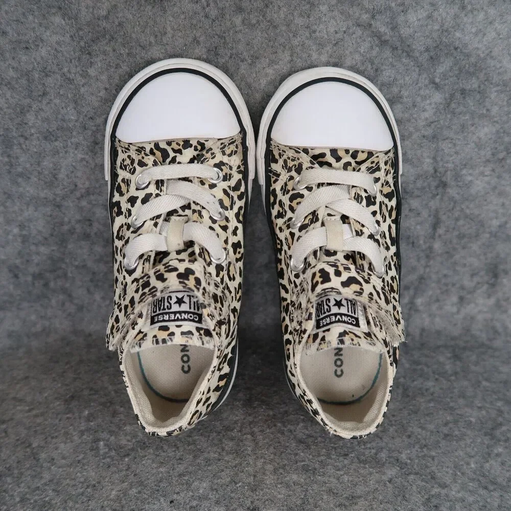 Converse Shoes Infant 9 Sneakers Chuck Taylor All Star Low Toddler Leopard Print